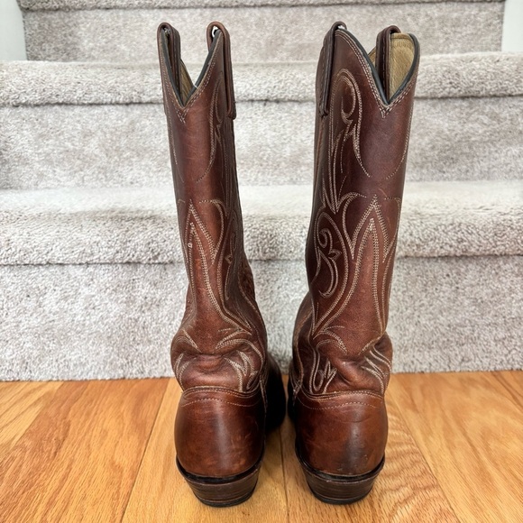 Dan Post Western Leather Cowboy Boots - size 8 - Picture 3 of 11